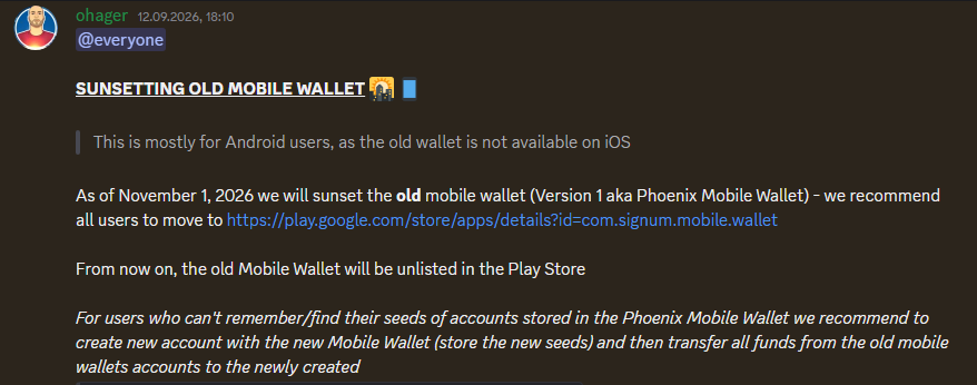 Phoenix Mobile Wallet